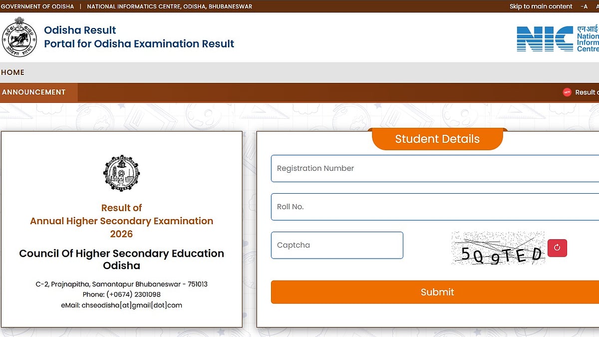 CHSE Odisha Plus Two Result 2026 Link Active NOW At results.odisha.gov.in; Direct Link Here