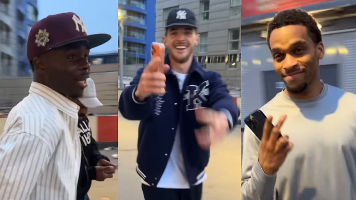 Arsenal Stars Bukayo Saka, Declan Rice & Jurrien Timber Spotted Celebrating Premier League Triumph With Fans Outside Emirates Stadium | Video