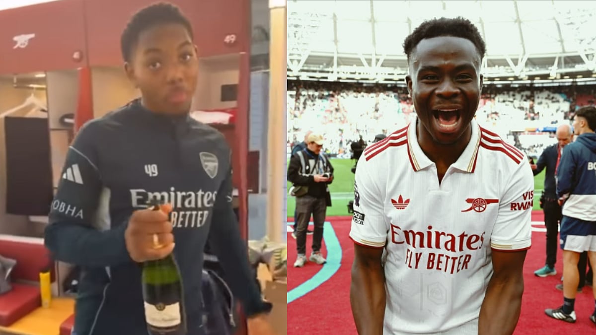 'They Called Us Bottlers...': Arsenal F.C. Stars Bukayo Saka & Myles Lewis-Skelly Fire Back At Critics After Securing Historic Premier League Title | Video
