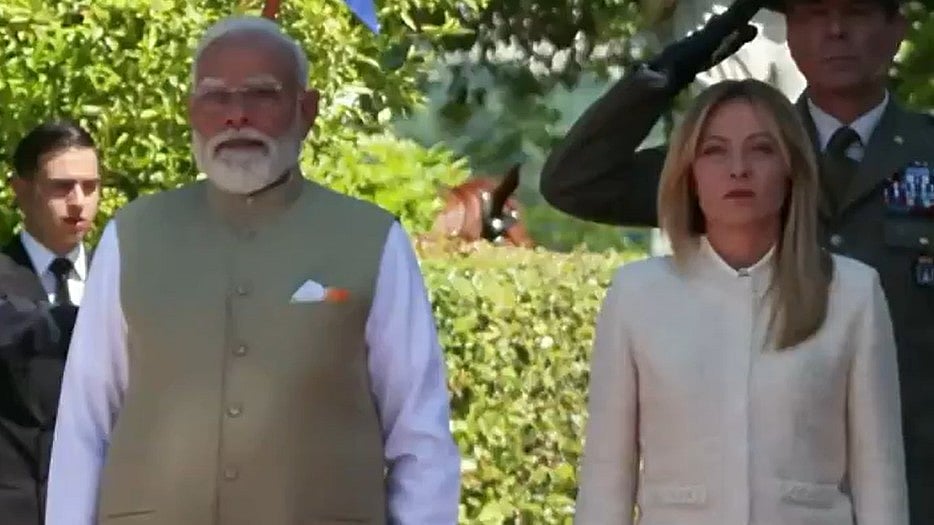Modi In Italy : Military Welcome, Meloni Meeting Mark Final Leg Of Five-Nation Tour | VIDEO 