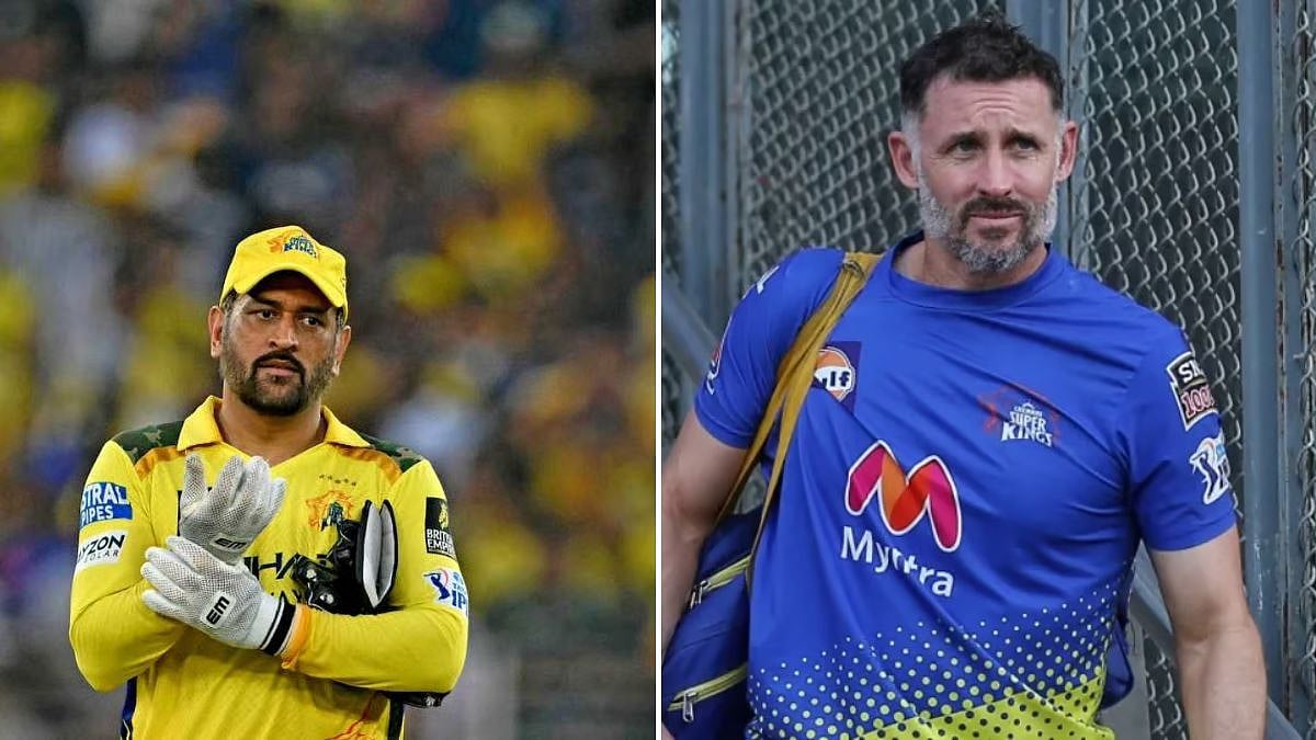 'He's Not Here With The Team, Will Join If We Qualify For Playoffs': CSK Batting Coach Hussey On Dhoni's Availability Ahead Of GT Clash