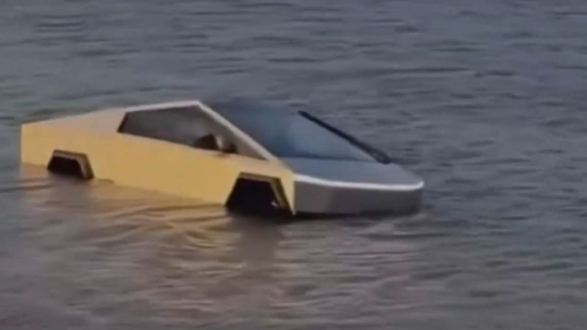 WATCH: Tesla Cybertruck Owner Arrested For Driving EV Into Grapevine Lake To Test ‘Wade Mode’