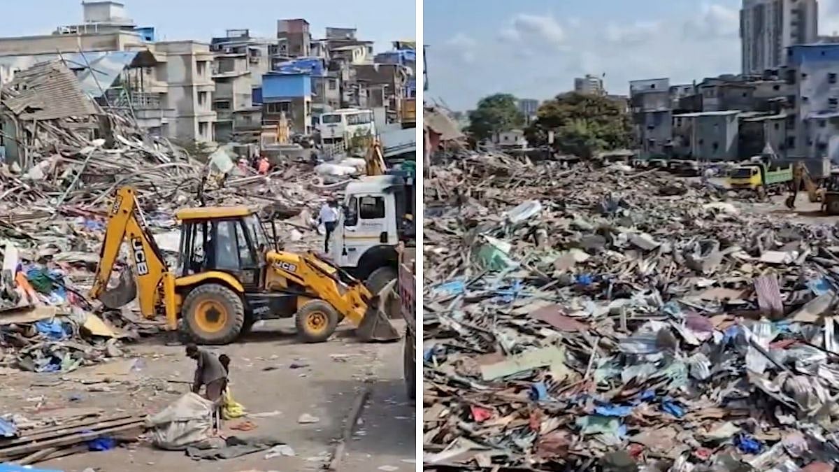 Mumbai: Bandra's Garib Nagar Demolition Enters Day 3; Railway Pushes Station Expansion Amid Tension, Protests