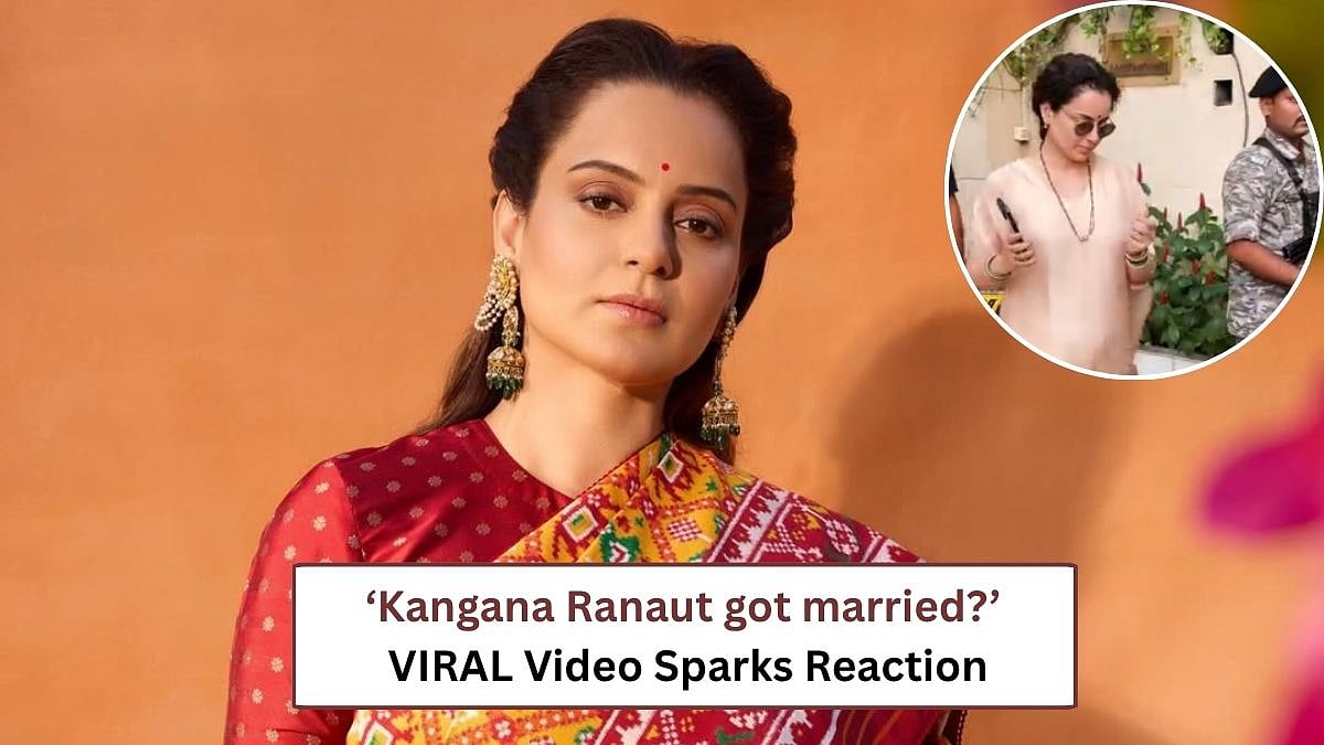 'She Got Married?': Kangana Ranaut Sparks Wedding Buzz After Flaunting Mangalsutra In Viral Video- Watch