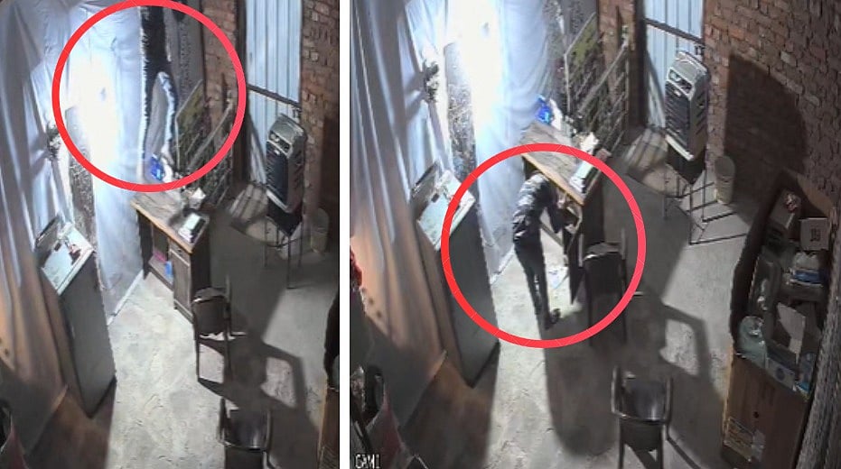 Thief Makes Way Into Welding Shop Via Roof In MP's Datia, Escapes With Stacks Of Cash -- Caught On CCTV