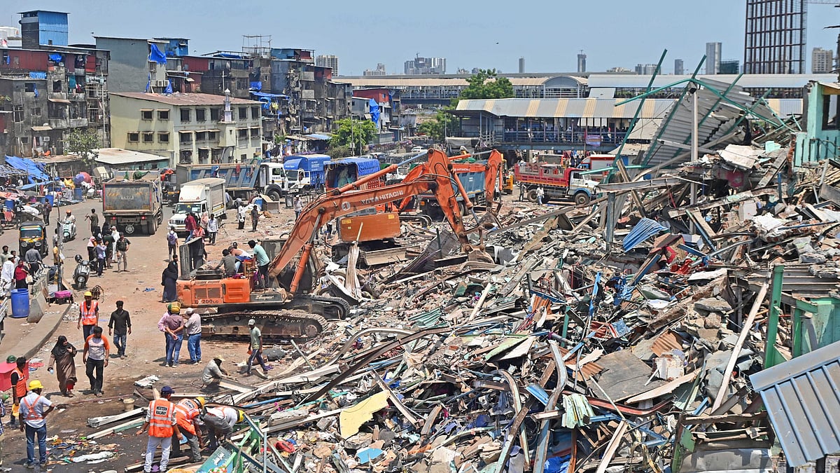 Western Railway Clears 90% Illegal Structures In Garib Nagar Demolition Operation