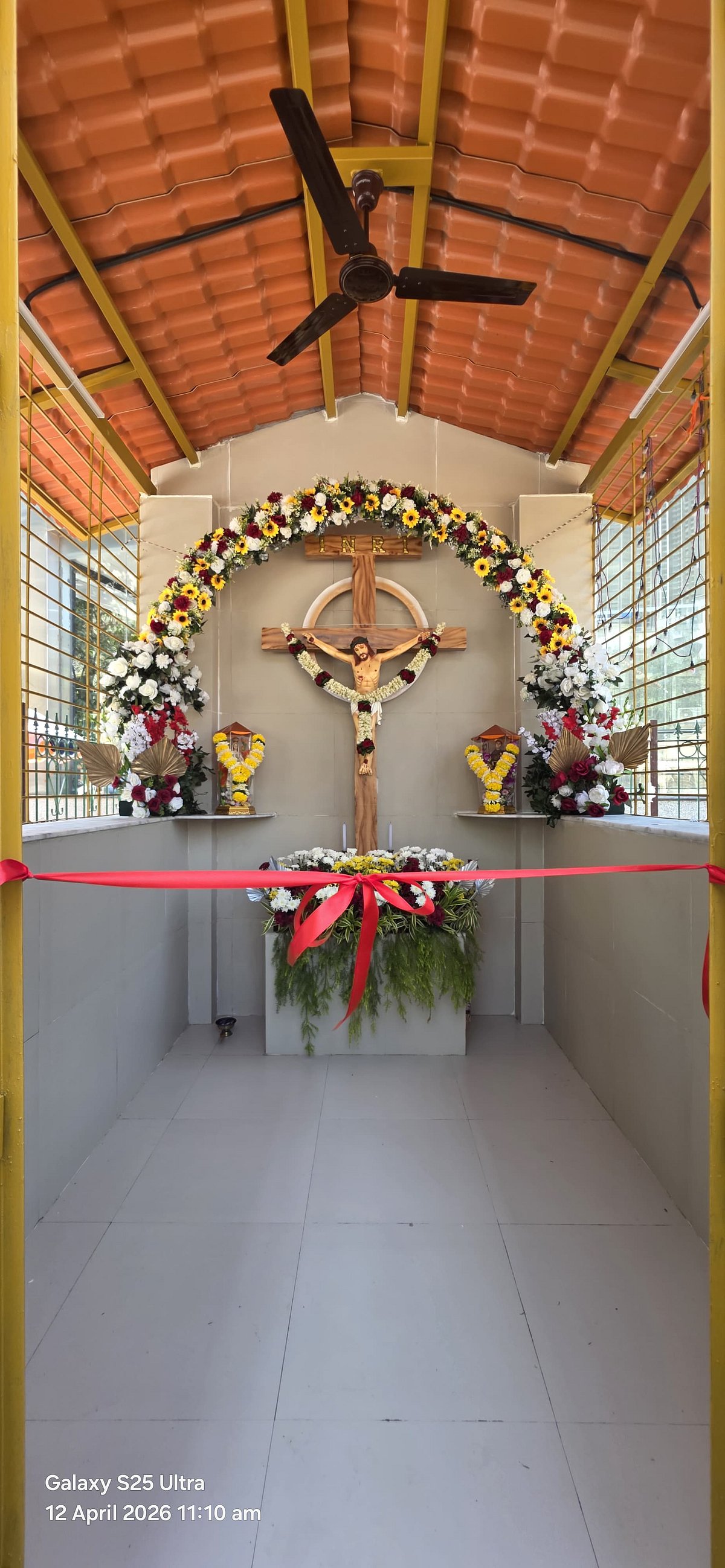 Interior of the new chapel