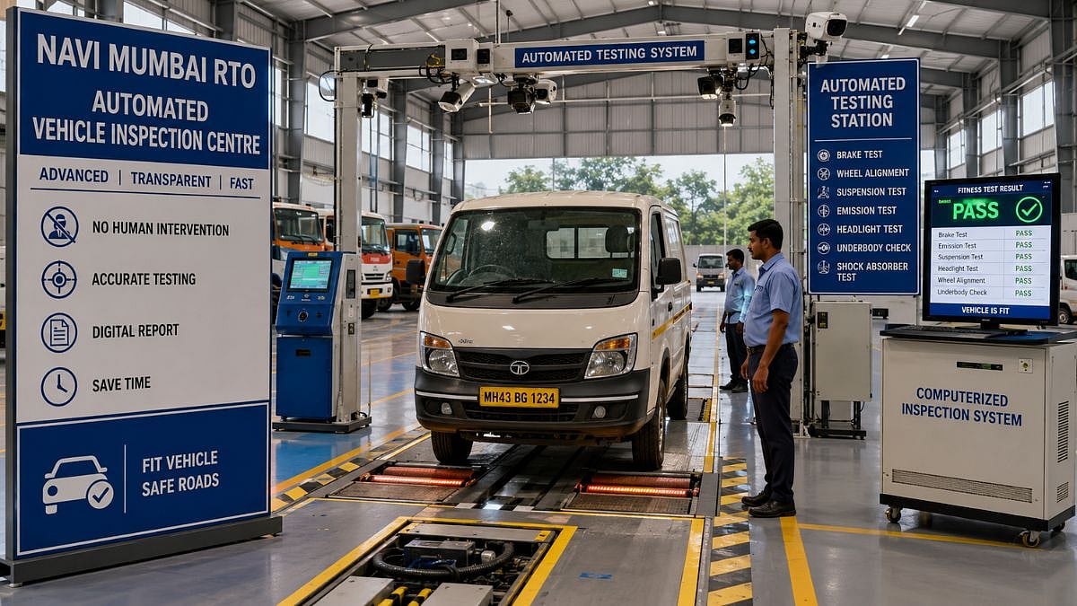 Navi Mumbai RTO To Launch Automated Vehicle Fitness Testing System At Nerul Within 3 Months