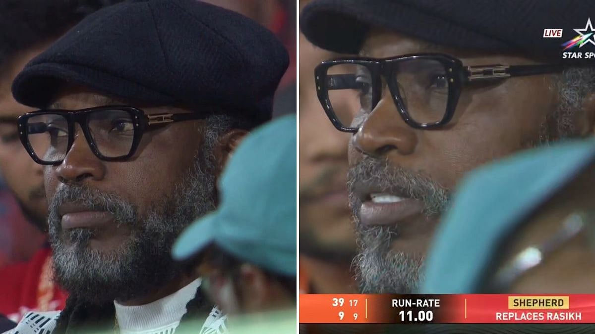 IPL Legend Chris Gayle Spotted Watching SRH Vs RCB Clash In Hyderabad; Pictures Go Viral