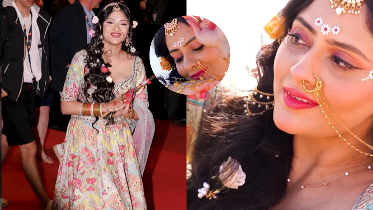 Indian Actor's 'Radha Makeover' On Cannes Red Carpet Turn Heads; Netizens Call Her 'Queen of Bihar'