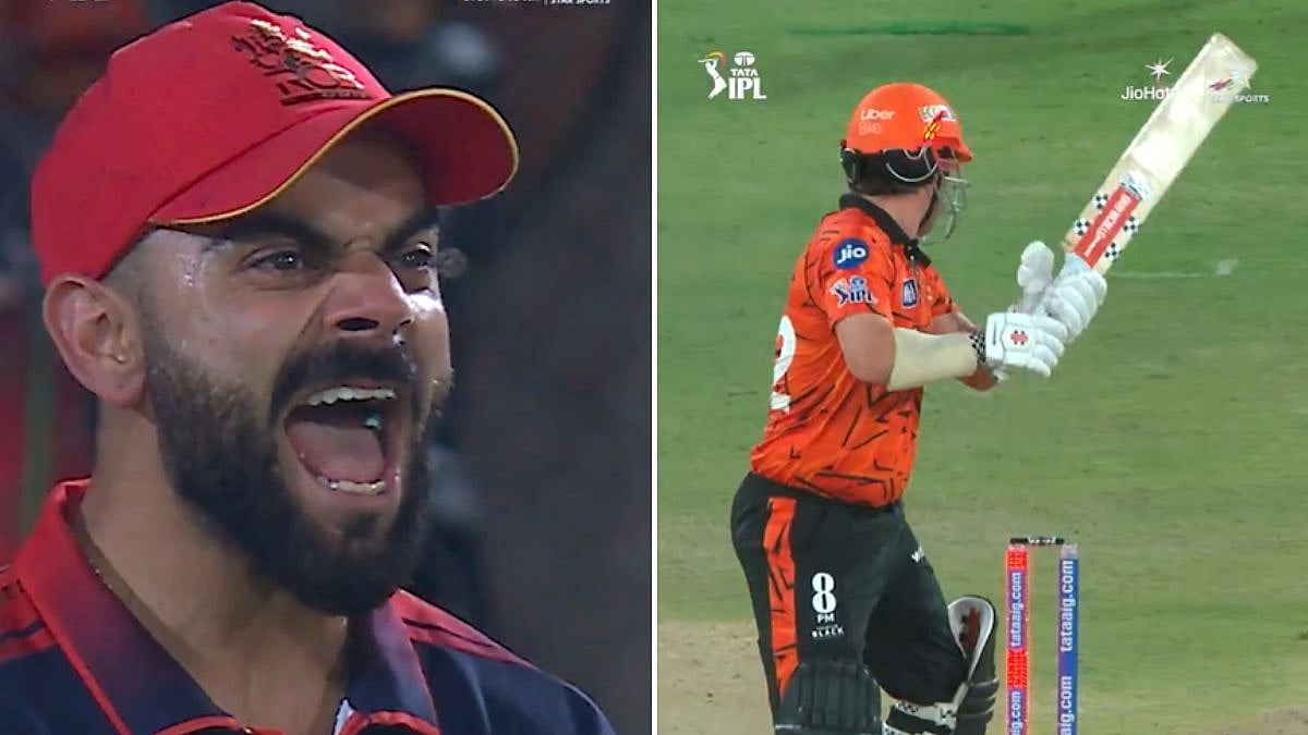 VIDEO: Virat Kohli's Aggressive Reaction To Travis Head's Wicket In SRH Vs RCB Clash Goes Viral