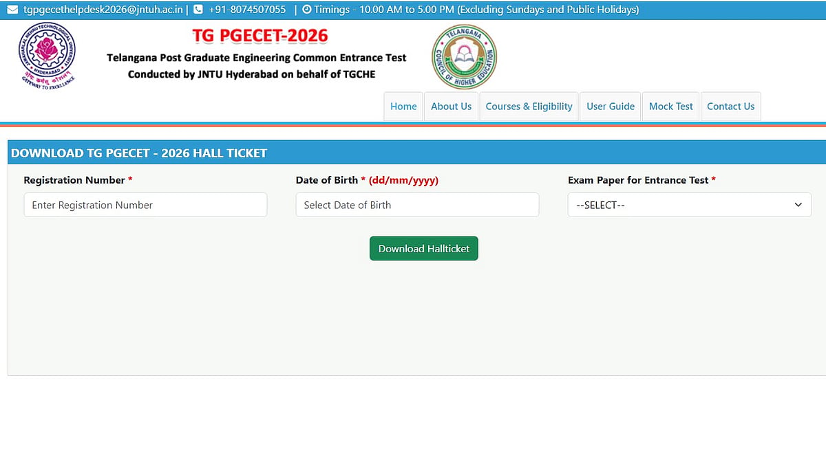 TS PGECET Hall Ticket 2026 Released At pgecet.tgche.ac.in; Direct Link To Download Admit Card Here