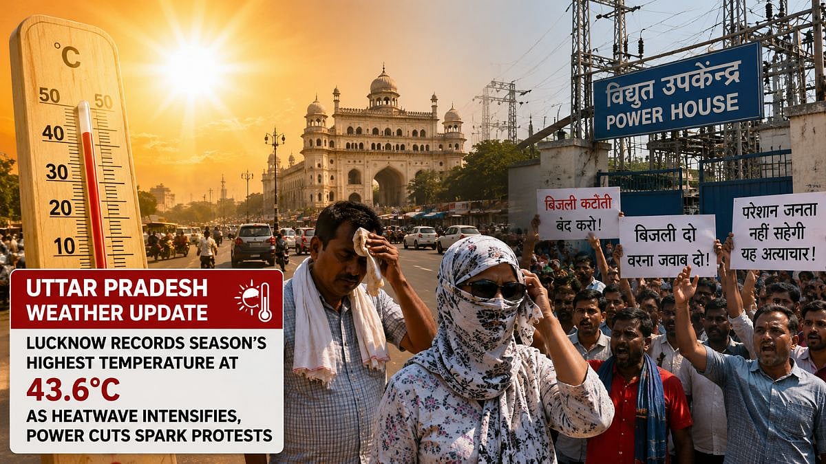 Uttar Pradesh Weather Update: Lucknow Records Season’s Highest Temperature At 43.6°C As Heatwave Intensifies, Power Cuts Spark Protests