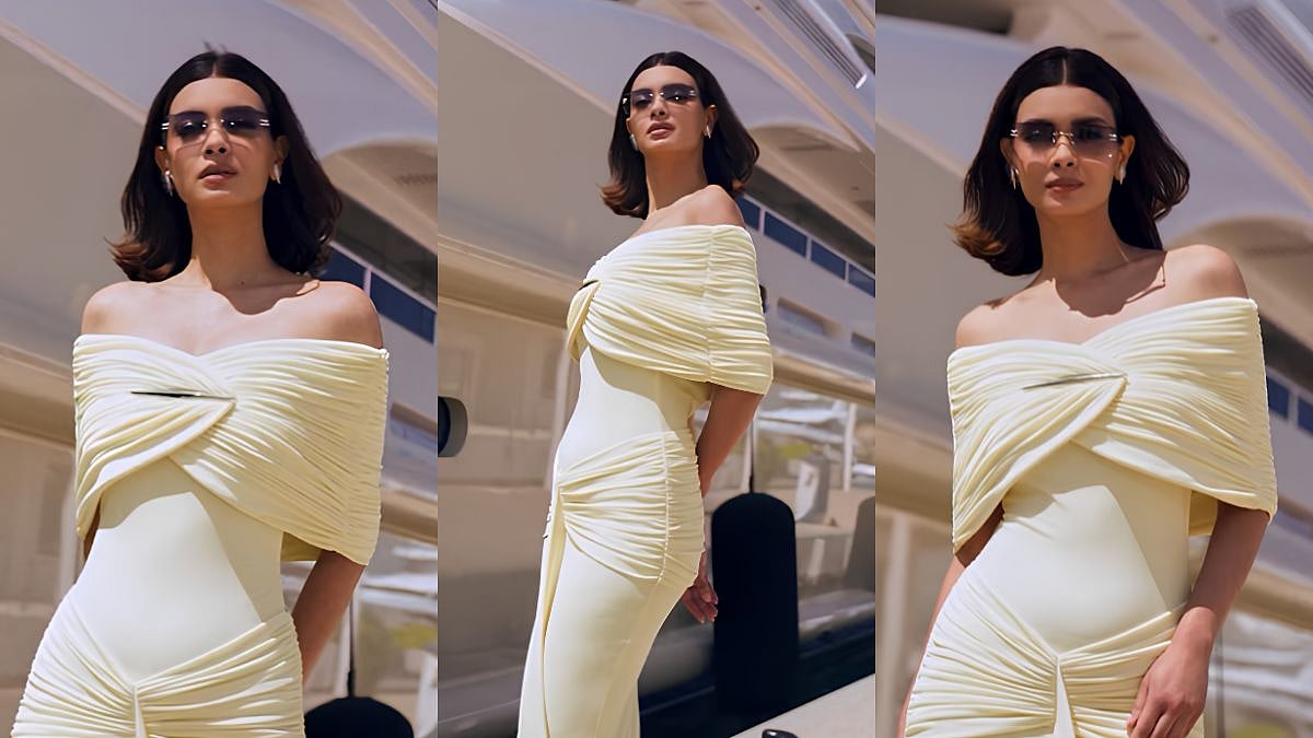 Cannes 2026: Diana Penty Looks Like A Walking Sunset On The French Riviera In Chic Butter-Yellow Dress