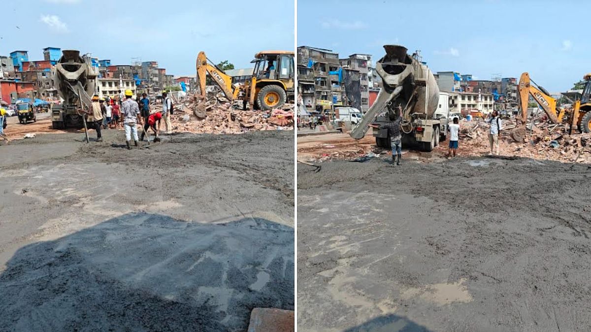 Western Railway Begins Concrete And Fencing Work At Garib Nagar After Demolition Of Over 500 Illegal Structures In Bandra East