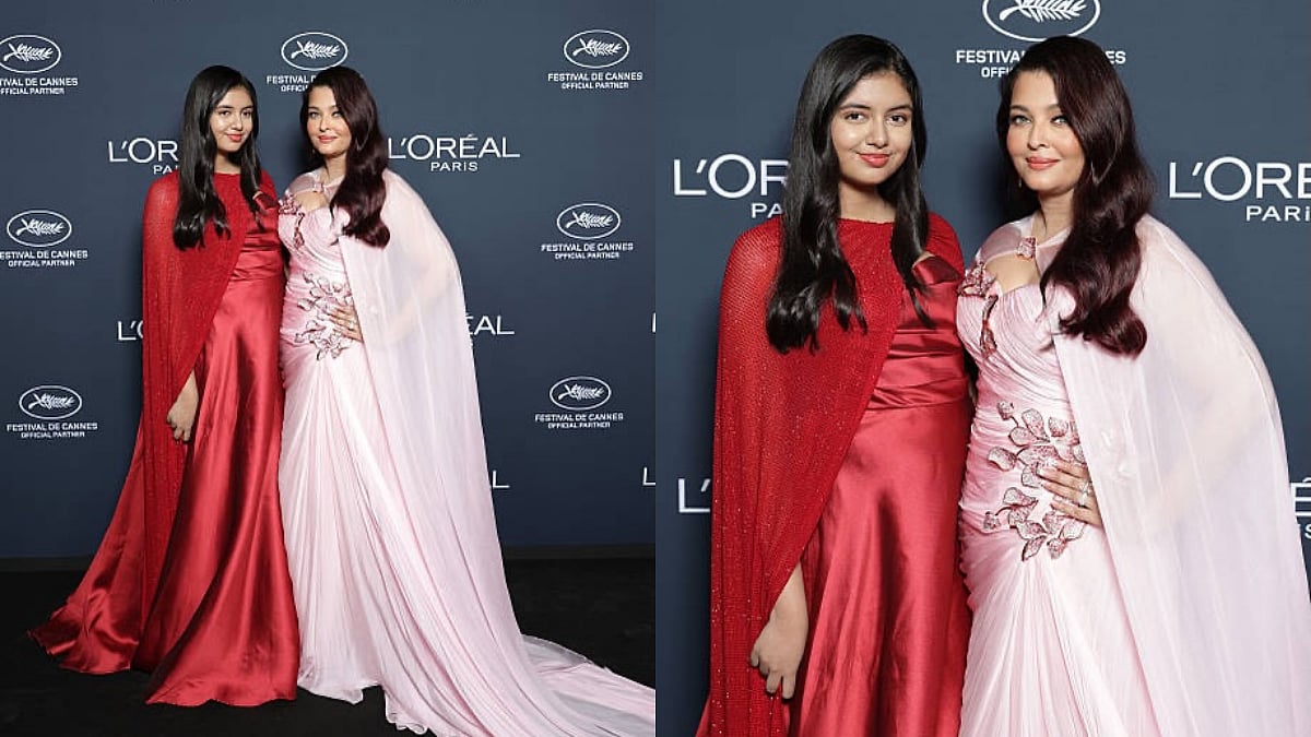 14-Year-Old Aaradhya Bachchan Makes Cannes Debut Hand-In-Hand With Mom Aishwarya In Bold Red Gown