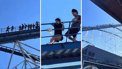 'That's Scary!' Texas Power Outage Leaves Riders Stranded Mid-Air At Six Flags Over; Viral Videos Shock Internet