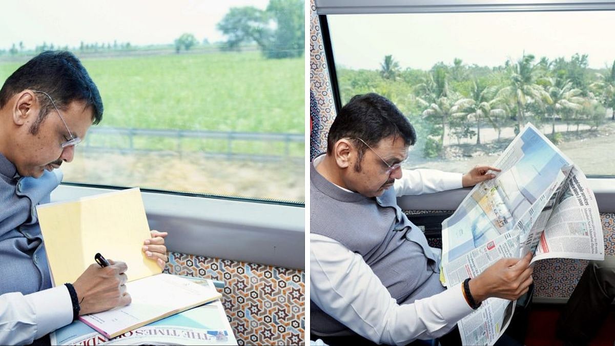 'Loved Travelling, Thank You Modi Ji': Maha CM Devendra Fadnavis After He Travels By Vande Bharat From Mumbai To Shirdi For Fuel-Saving Awareness