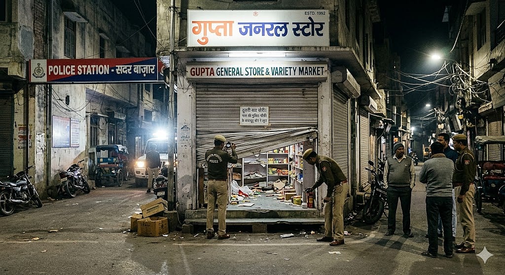 Thief Strikes Shop Twice In One Night; Incident Happened Near Police Station In Ratlam