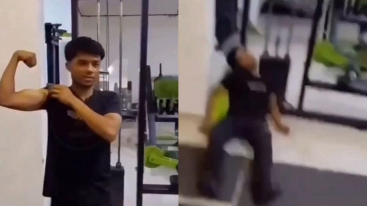 Disturbing! Youth Tragically Collapses & Dies Seconds After Flexing Muscles At Gym; Viral Video Sparks Health Concerns 