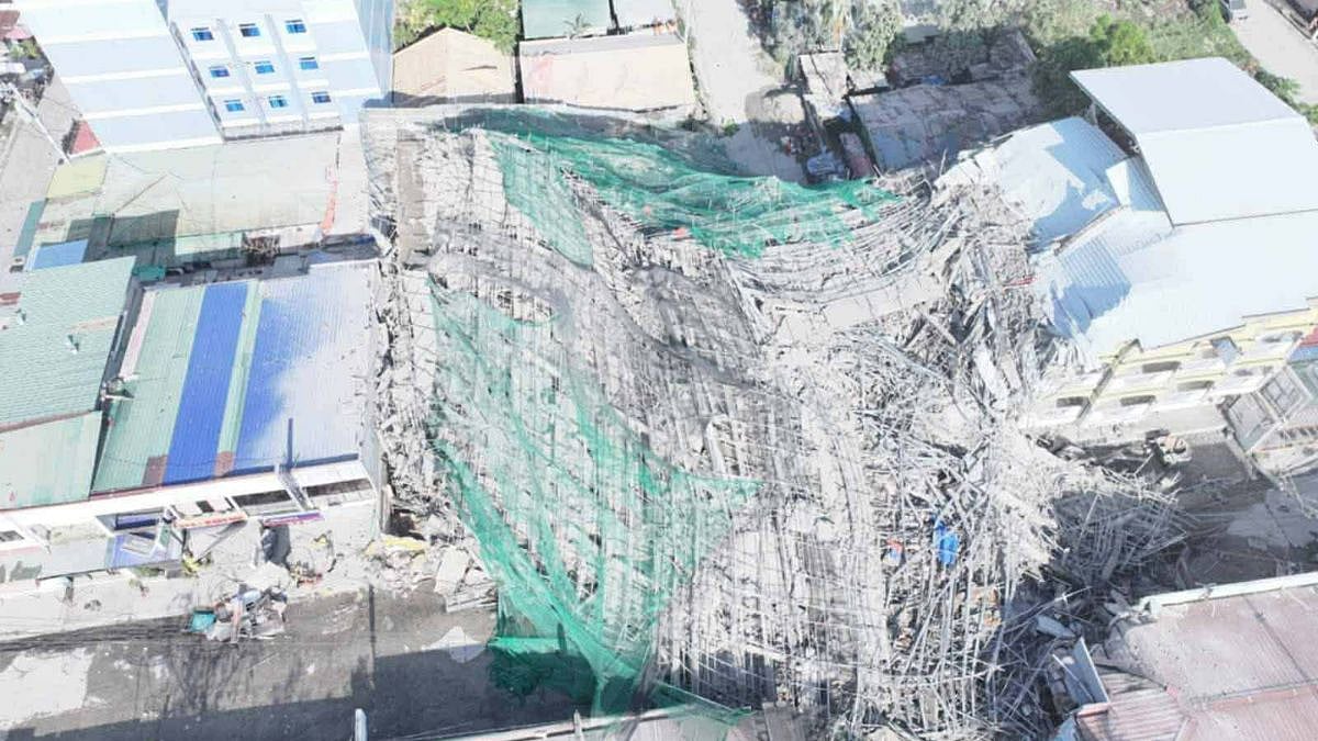 Philippines Building Collapse: Dozens Feared Trapped As 9-Storey Structure Crumbles In Angeles City