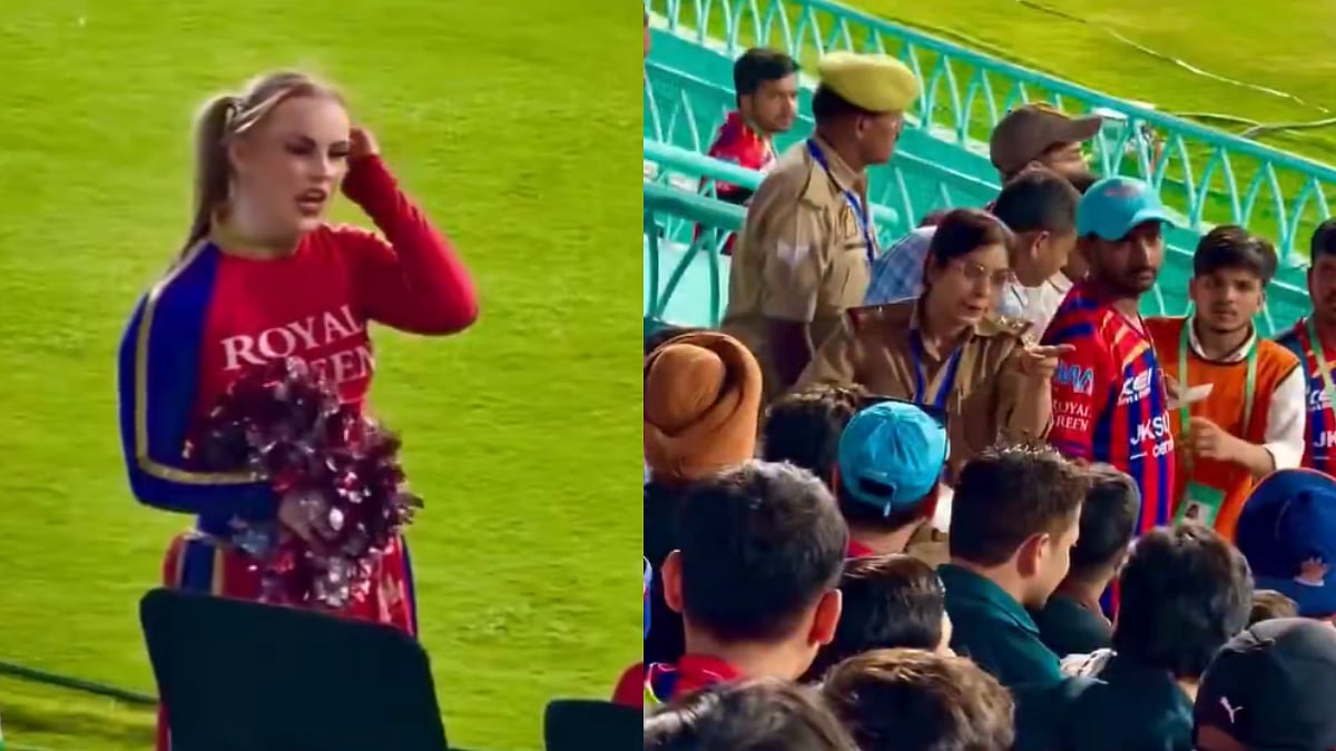 IPL 2026: Spectator Allegedly Throws Paper Carrying His Phone Number Towards Cheerleader During LSG vs PBKS Match; Security Officials Intervene | Video