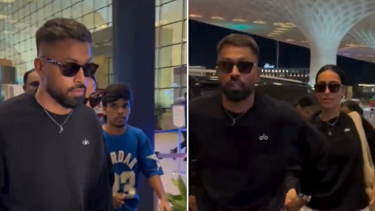 Vacation Mode On? Hardik Pandya Spotted With Girlfriend Mahieka Sharma At Mumbai Airport Hours After Final IPL 2026 Match | VIDEO
