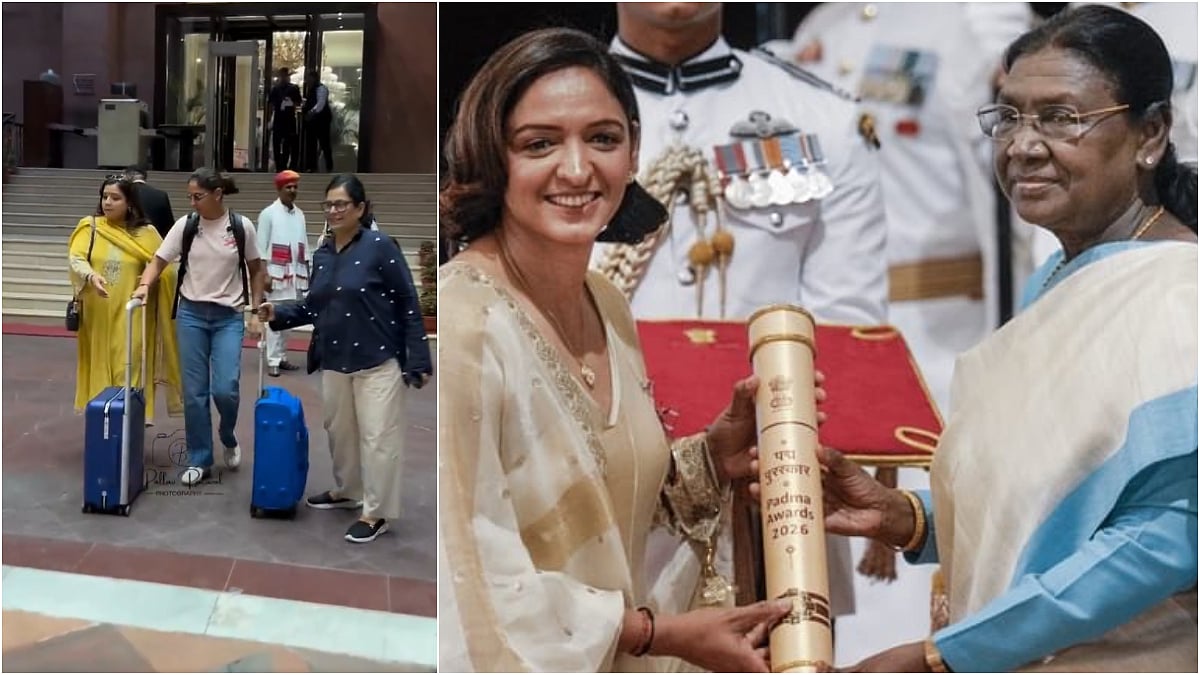 ICC Women's T20 World Cup 2026: India Captain Harmanpreet Kaur Leaves For England After Receiving Padma Shri | VIDEO