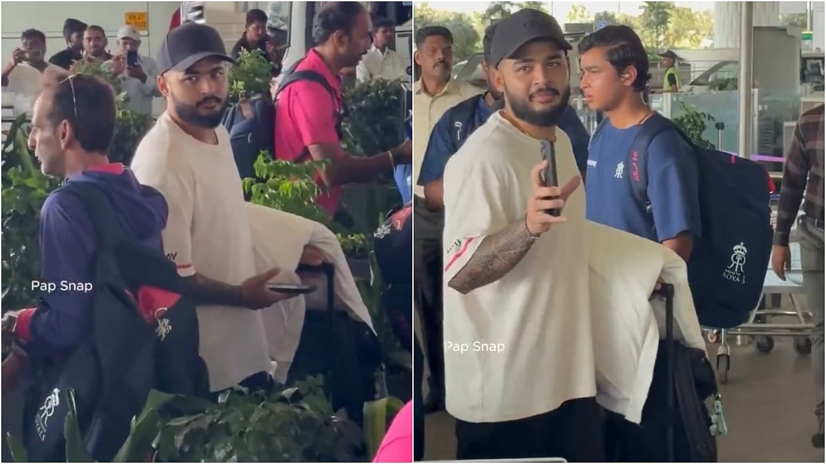 'Hum Film Star Nahin Hain': RR Captain Riyan Parag Reacts To Paps While Walking With Pillow At Airport Ahead IPL 2026 Eliminator | VIDEO