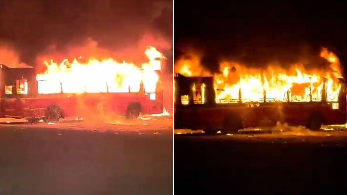Mumbai: BEST Bus Catches Fire At Sion's Pratiksha Nagar Depot, No Injuries Reported; VIDEO
