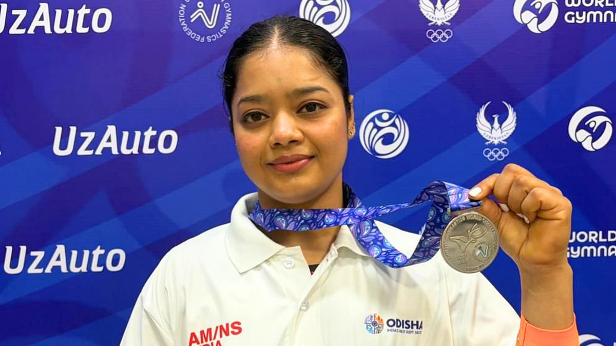 Pranati Nayak Of Odisha AM/NS India Gymnastics High Performance Centre Wins Silver At FIG World...