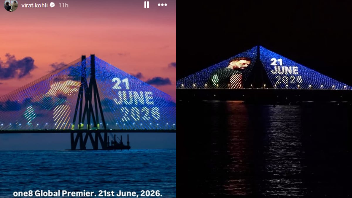 Bandra-Worli Sea Link Illuminates For Virat Kohli Ahead Of Global Premier Of His Clothing Brand