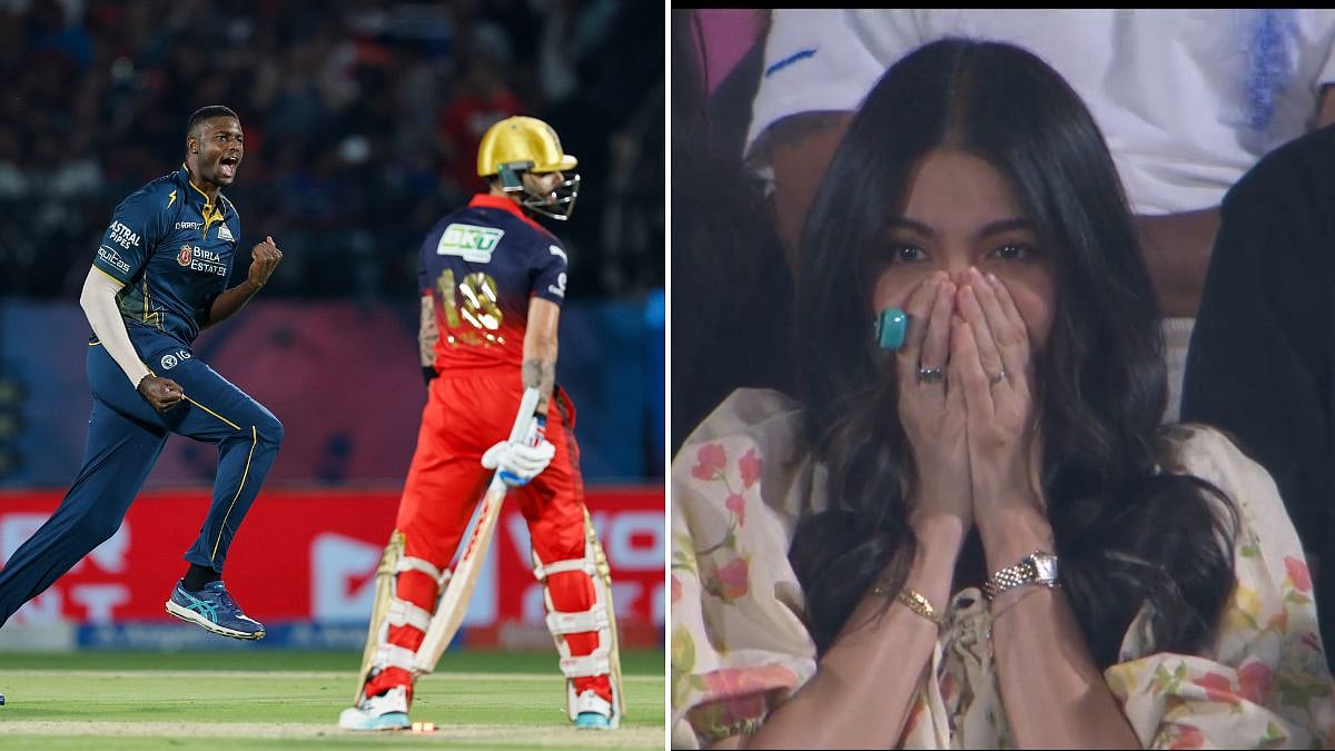 Anushka Sharma's Shocked Reaction To Virat Kohli's Wicket In RCB Vs GT Qualifier 1 Goes Viral