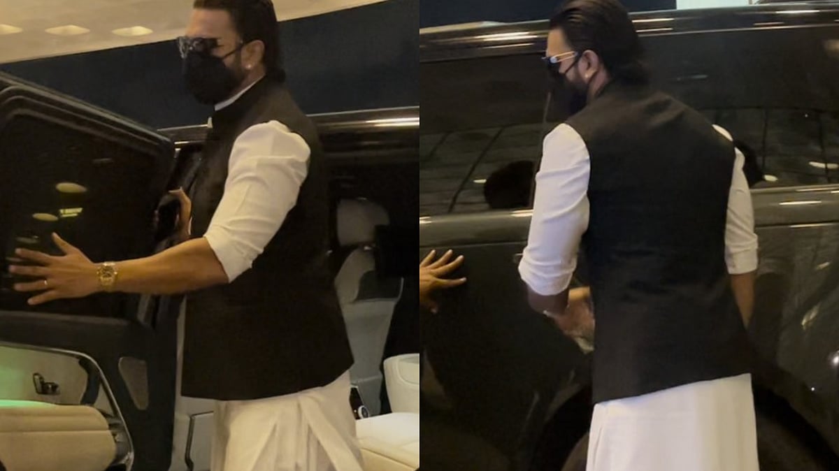 Ranveer Singh Makes First Public Appearance After FWICE Ban, Covers Face With Mask At Mumbai Airport - VIDEO