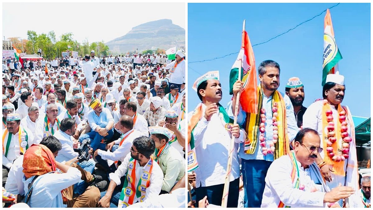 Nashik: Farmers Stage ‘Kranti Maha Morcha’ At Chandwad Over Falling Onion Prices