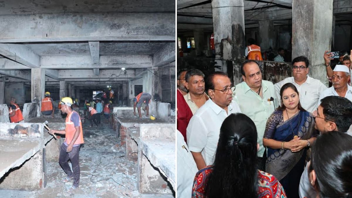 Thane Mayor Sharmila Pimplolkar Inspects Gaondevi Vegetable Market After Devastating Fire, Delays Shop Owner Relocation Timeline