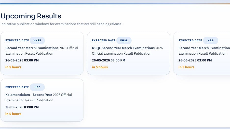 Kerala Plus Two Result 2026 To Be OUT Today At 3 PM; Check DHSE, VHSE Scores At results.hse.kerala.gov.in/results