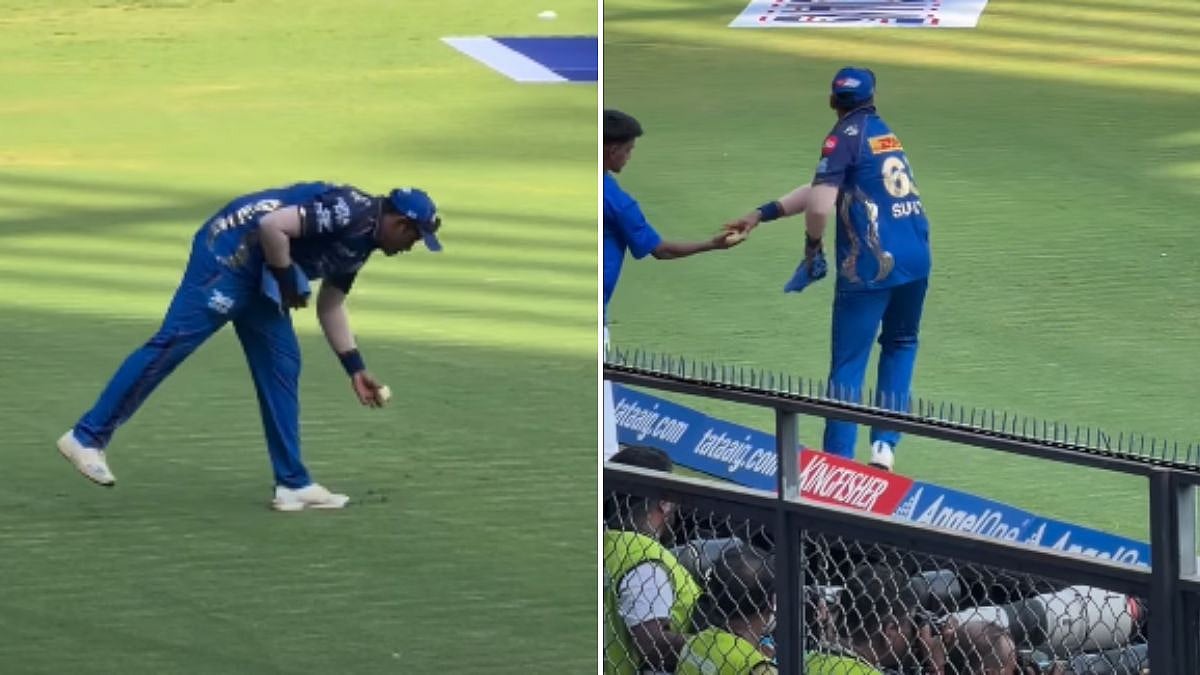 'Have Some Civic Sense': Viral Video Shows Suryakumar Yadav Picking Up Fan-Thrown Trash During Match At Wankhede