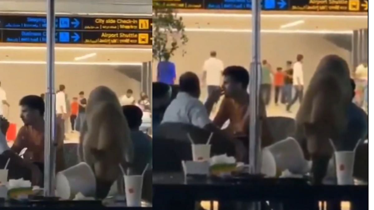 Watch: Stray Dog Enters Rajiv Gandhi International Airport, Eats Leftover Food On Table; Authorities Respond
