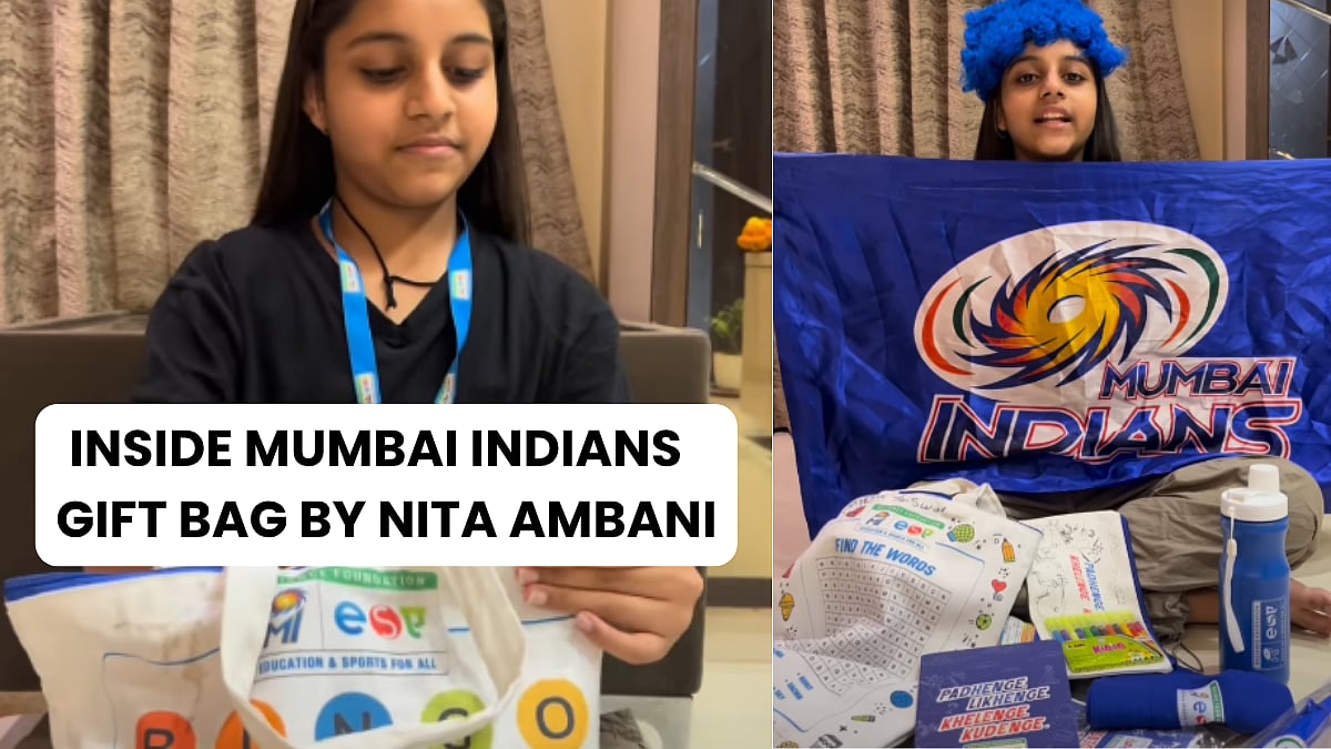Inside Nita Ambani Gifted 'Mumbai Indians Gift Bag' To ESA Students During Their Last Match At Wankhede Stadium | WATCH