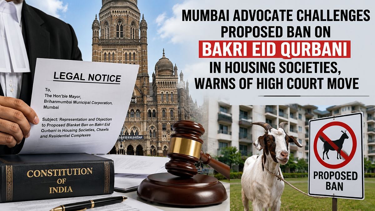 Mumbai Advocate Challenges Proposed Ban On Bakri Eid Qurbani In Housing Societies, Warns Of High Court Move