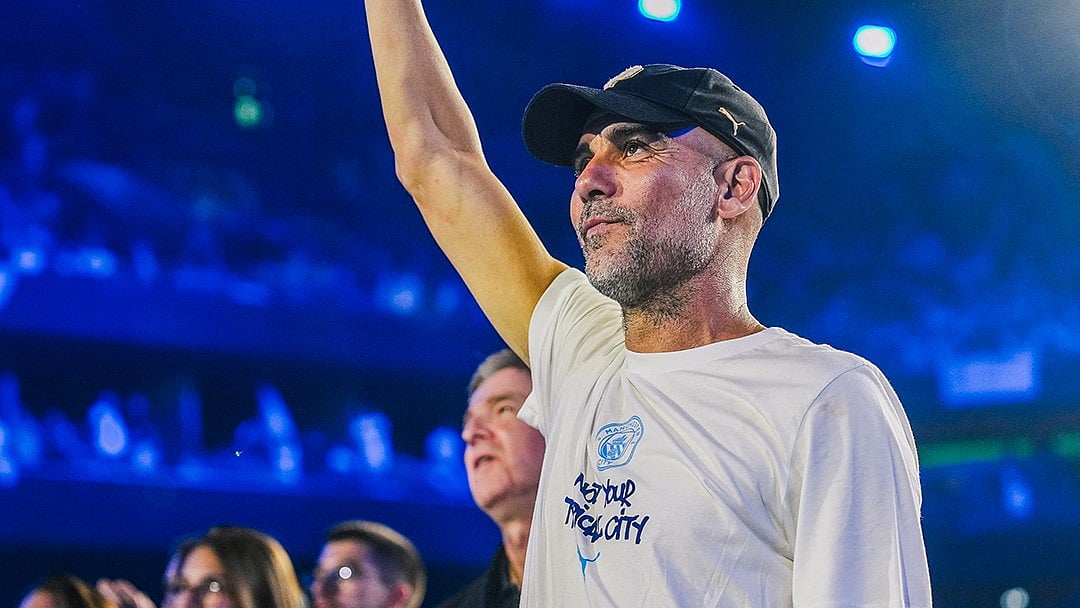 'Definition Of Aura': Pep Guardiola Poses With All 20 Trophies During Man City Farewell | VIDEO