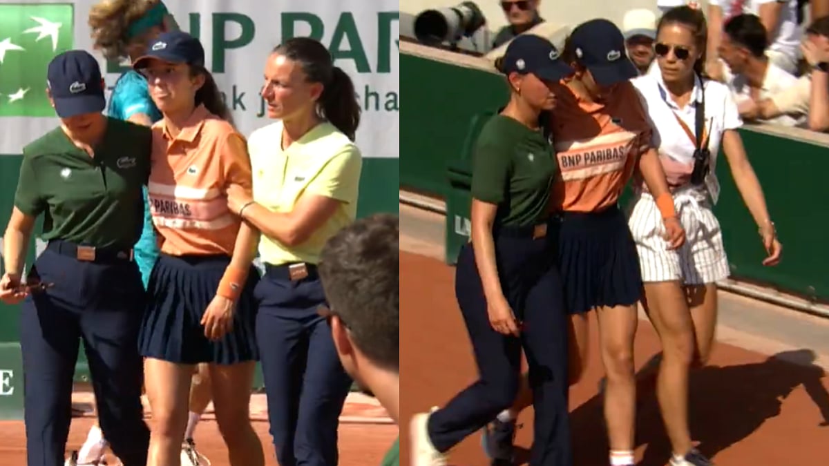 Shocking! Ball Girl Nearly Faints During Rublev vs Buse Match As Extreme Heat Causes Major Concern At French Open 2026 | Video