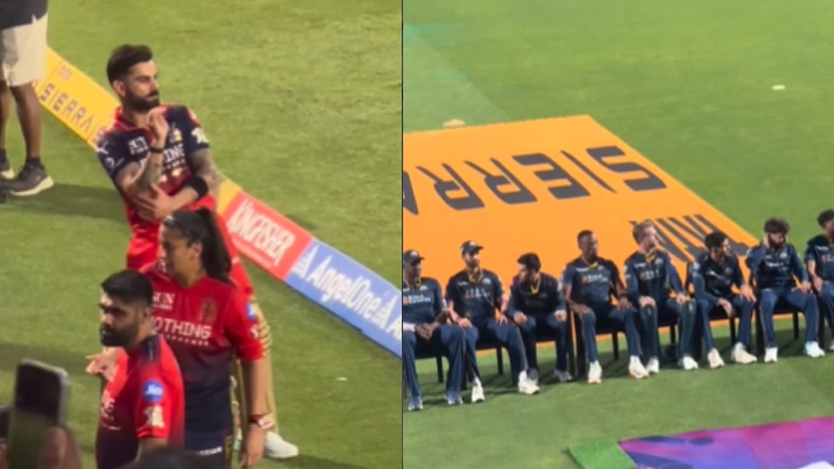 Virat Kohli's Hilarious Antics During Gujarat Titans' Team Photo Session Steal Spotlight In RCB vs GT IPL 2026 Qualifier 1 Match | Video