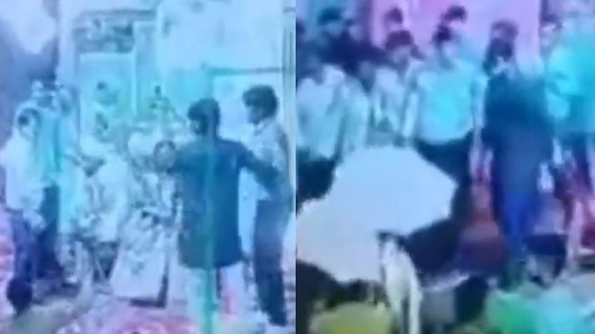 Jhansi Wedding Chaos: Video Shows Groom’s Family Throwing Chairs, Demanding More Dowry After Jaimala