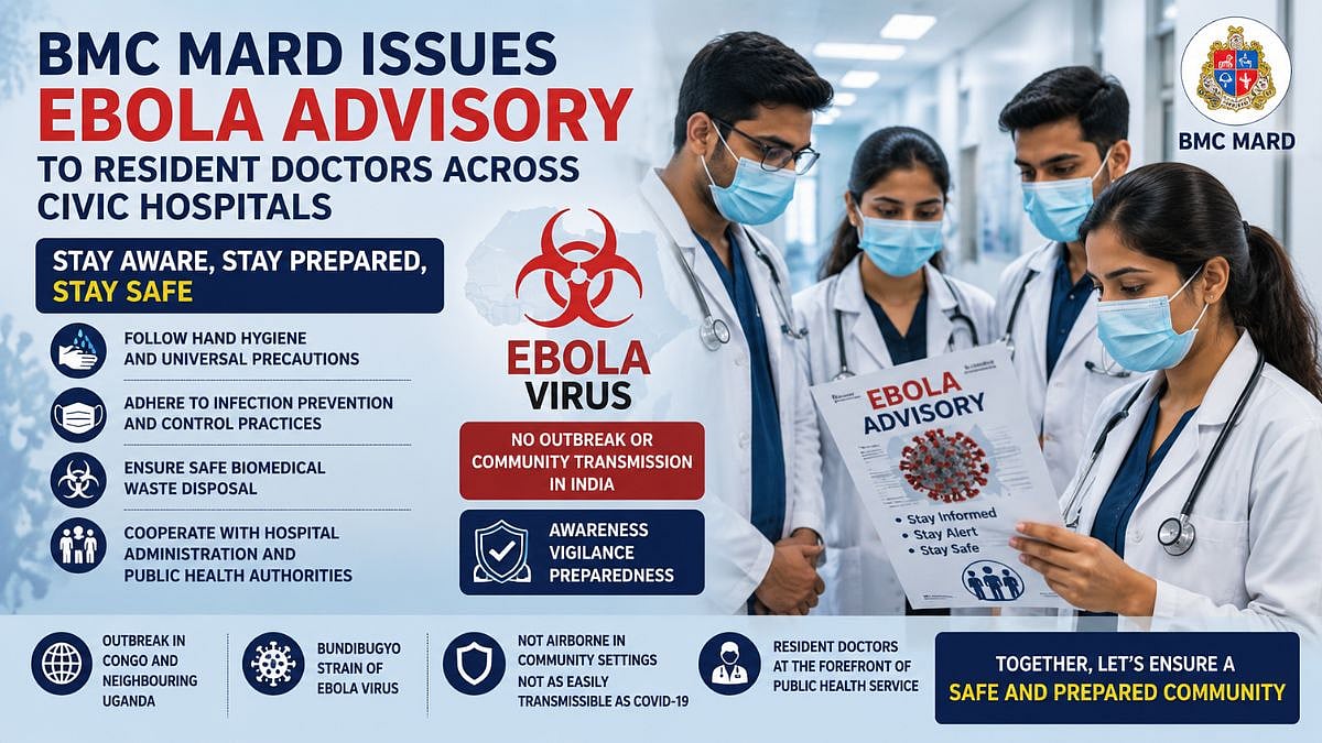 Mumbai: BMC MARD Issues Ebola Advisory To Resident Doctors Across Civic Hospitals