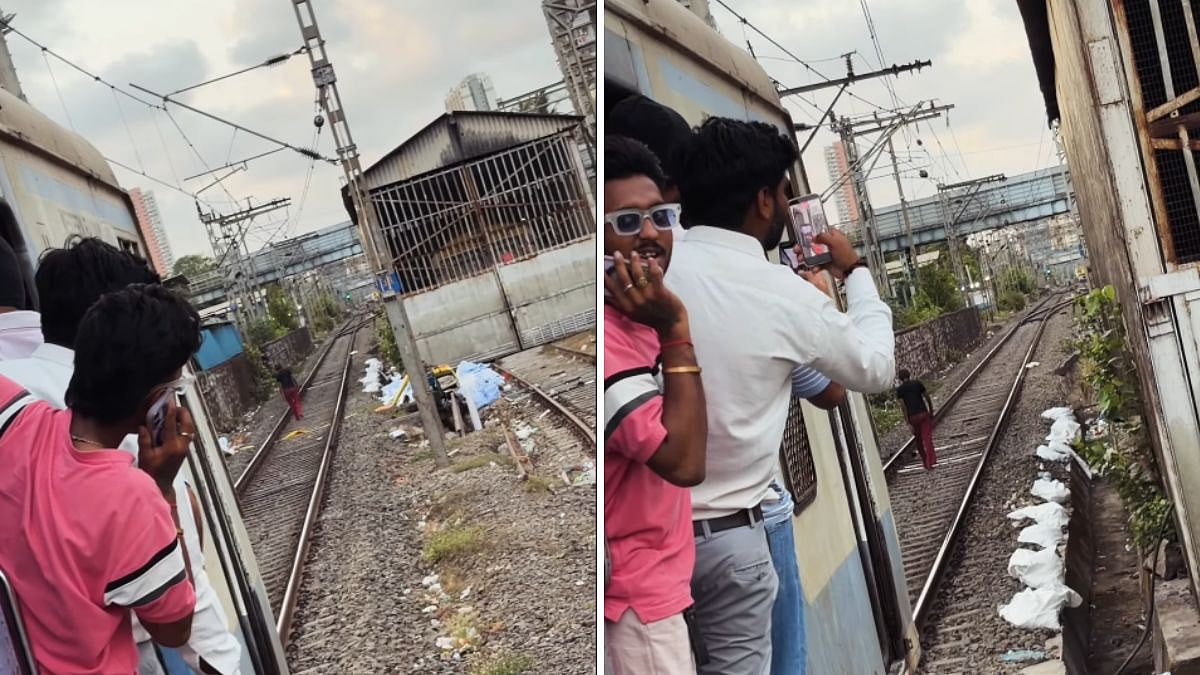 'Danger Manus': Internet Reacts After Video Shows Man Walking Ahead Of Mumbai Local Train On Railway Tracks