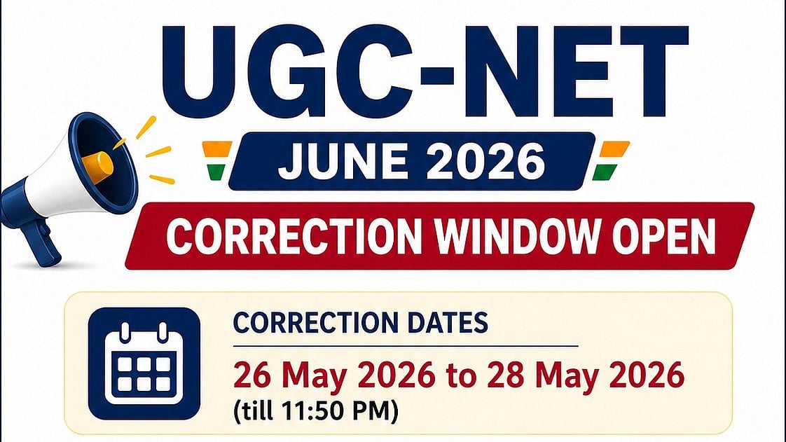 UGC NET June 2026 Correction Window Closes Tomorrow; Edit Forms At ugcnet.nta.nic.in 
