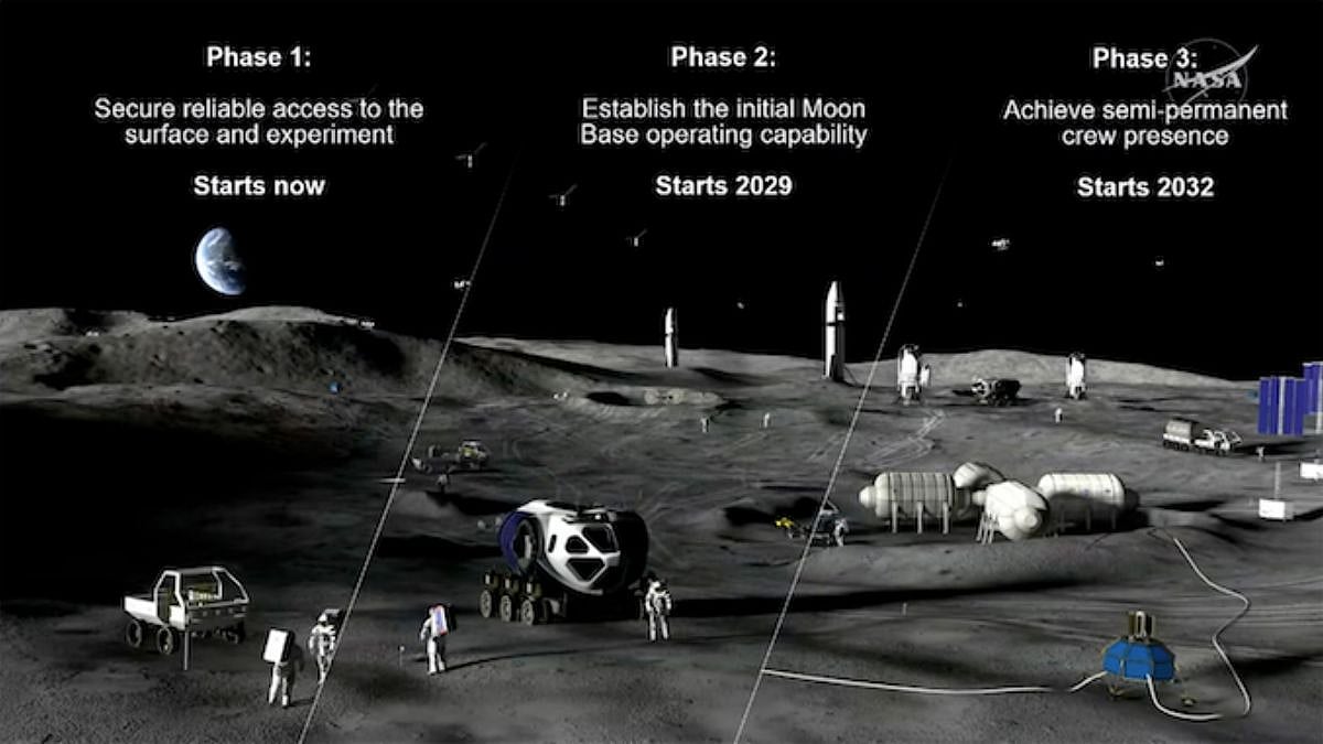 'America Is Returning To The Moon': NASA Announces $20 Billion Plan, 3 Lunar Missions To Establish Permanent Base | Video