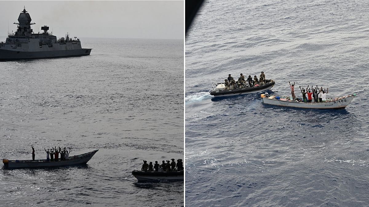 INS Kolkata Foils Suspected Piracy Attempt In Western Indian Ocean Near Merchant Vessel MV Mashallah 1
